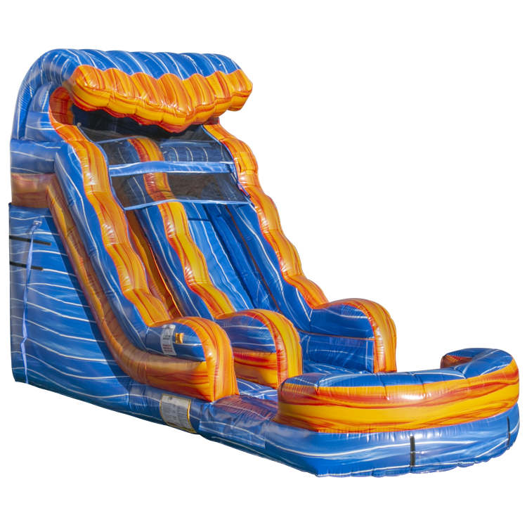 15' Melting Ice Water Slide with Pool Image